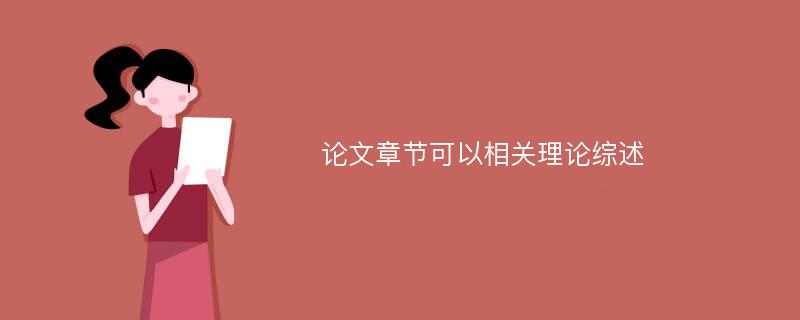 论文章节可以相关理论综述