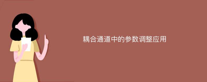 耦合通道中的参数调整应用